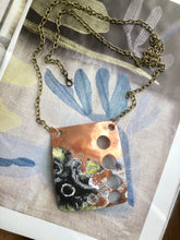Load image into Gallery viewer, Copper Enamel Statement Necklace
