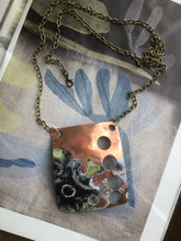 Load image into Gallery viewer, Copper Enamel Statement Necklace