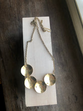 Load image into Gallery viewer, Hammered Brass Necklace