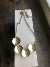 Load image into Gallery viewer, Hammered Brass Necklace