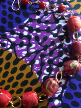 Load image into Gallery viewer, Red Beaded Mixed Media Necklace