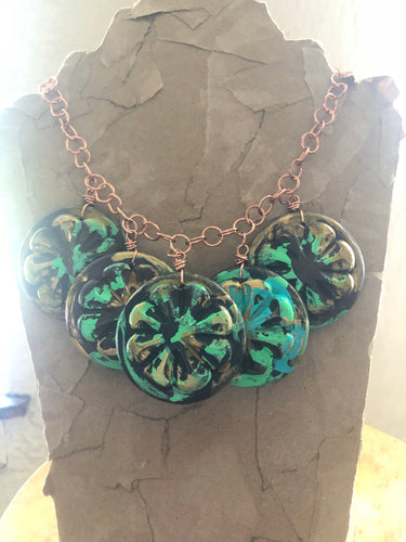 Mixed Media Statement Necklace