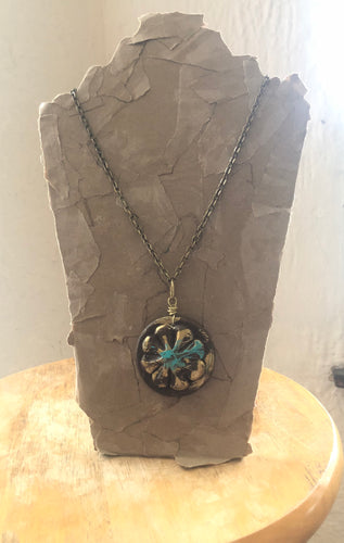MixedMedia Medallion Necklace Statement Necklace