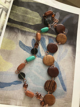 Load image into Gallery viewer, Beaded necklace with wood